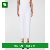 美国直邮 休闲 akris 休闲裤 1h可退 时尚 女士 高腰直筒裤 柔软
