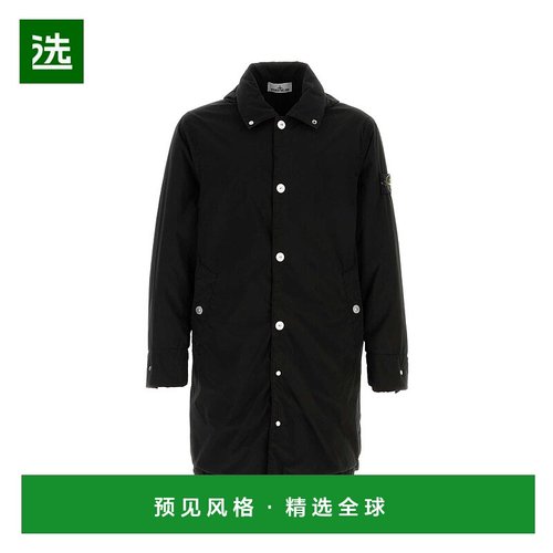 1h可退 香港直邮Stone Island 石头岛 男士 單排扣長版大衣 71000