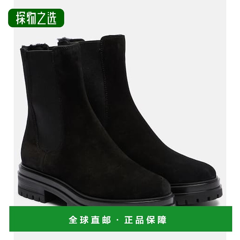 香港直邮Gianvito Rossi 吉安维托·罗西 女士 Chelsea 绒面革短