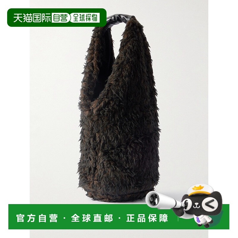 1h可退 香港直邮Our Legacy 男士 Drip Plush 皮革饰边手提包 A42