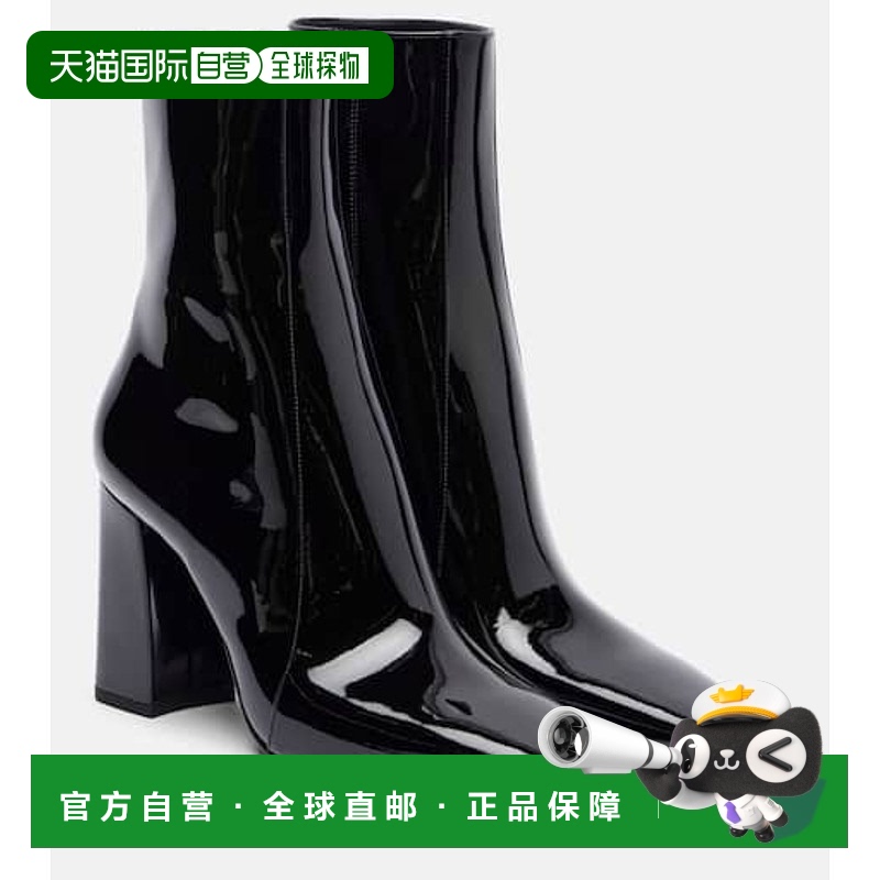 1h可退 香港直邮Saint Laurent 圣罗兰 女士 Rainer 90 漆皮短靴