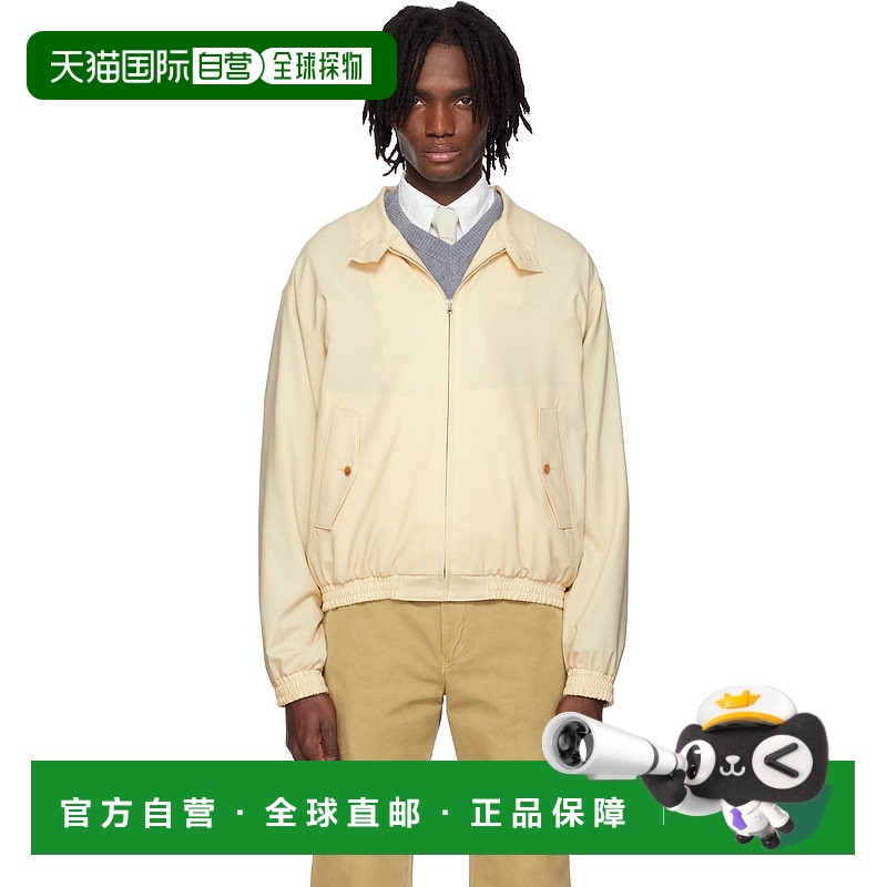 1h可退 香港直邮AURALEE 男士 灰白色夹克 A25SB01MT beige米色