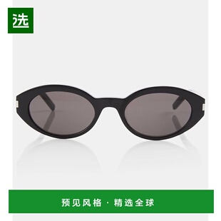 香港直邮Saint 椭圆形太阳眼镜 Laurent 女士 0011 圣罗兰 1h可退