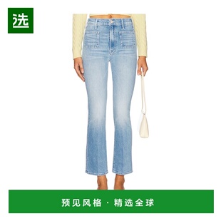 1h可退 香港直邮mother 女士 Hustler 贴袋及踝牛仔裤 110472219