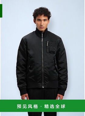 香港直邮Palm Angels 棕榈天使 男士 黑色 Curved Logo 飞行员夹