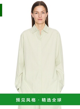 1h可退 香港直邮The Row 女士 Vanda 衬衫 9065W3841 green绿色