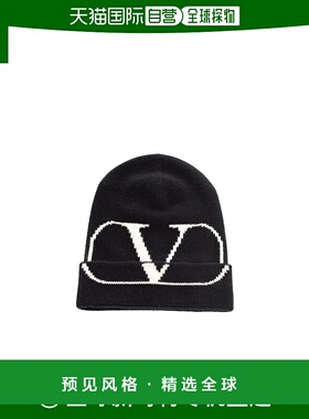 【99新未使用】香港直邮Valentino logo针织帽子 SY2HB00CAVB