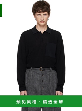 1h可退 香港直邮Jacquemus 男士 黑色 Le Polo Tricot Polo 衫 25