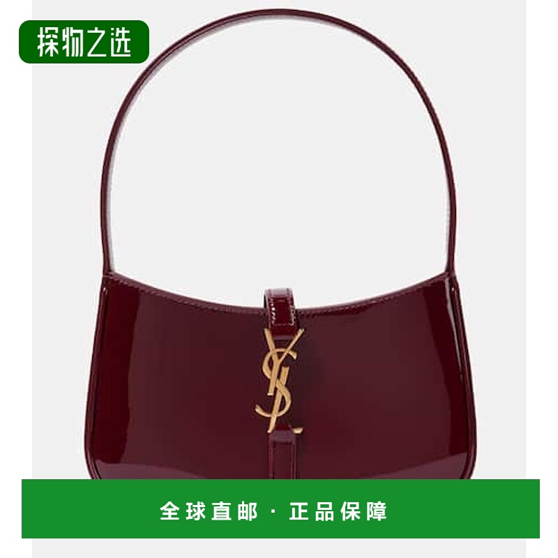 香港直邮Saint Laurent 圣罗兰 女士 Le 5 à 7 迷你漆皮肩包