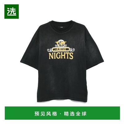 1h可退 香港直邮AMIRI 男士 NIGHT 宽松款T恤 AMJYTE1207