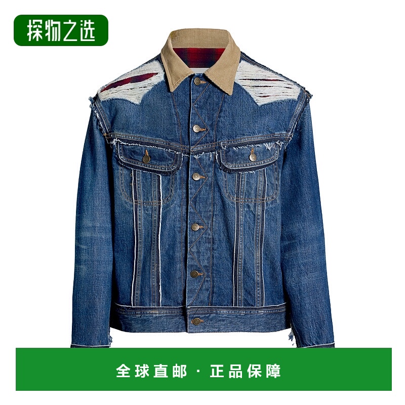 香港直邮Maison Margiela Pendleton 格纹牛仔外套 S67AM0061STZ0