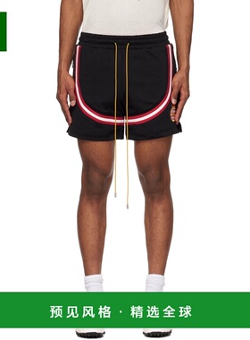 1h可退 香港直邮Rhude 男士 黑色 Crest Veille 运动短裤 RHSS25S