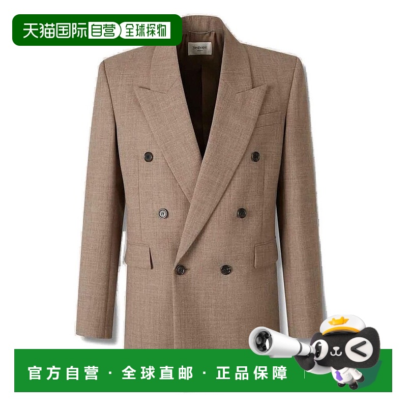 1h可退 香港直邮Saint Laurent 圣罗兰 男士 雙排扣長袖夾克 8351