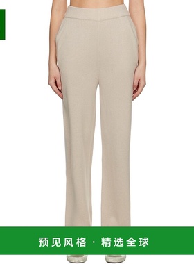 1h可退 香港直邮GOLDEN GOOSE 女士 米色贴饰长裤 GWP01349P00104