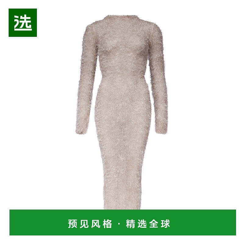 香港直邮Marine Serre 长袖连衣裙 78I-4XZ017