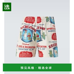 1h可退 香港直邮Bode 男士 Enrichment 棉质印花短裤 colorful花