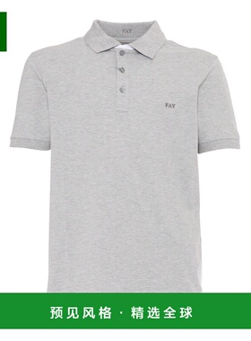 香港直邮FAY 男士T恤 NPMB250135STDWB203 SS2025 白色 Stretch P