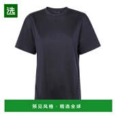 女士T恤 25F3TS01206016199 AW2025 香港直邮MUGLER 黑色 圆领徽T