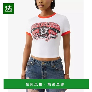 1h可退 【美国直邮】true religion 女士 上装T恤短袖