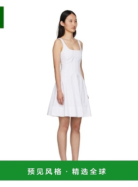 香港直邮Staud Mini Wells连衣裙 907502WHTWhite