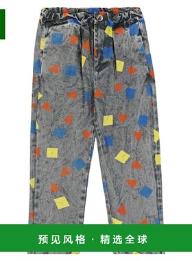 香港直邮bobo choses 男童 印花牛仔裤童装 grey灰色 舒适时尚