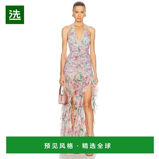 1h可退 香港直邮PATBO 女士 Honey 花朵深V连衣裙 VEL33174