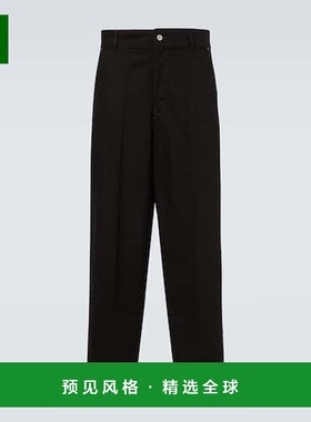 1h可退 香港直邮Lemaire 男士 barrel-leg 中腰牛仔裤 black黑色