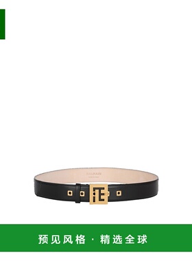 香港直邮Balmain 可调节闭合牛皮皮带腰带 CN1WJ084LVTL