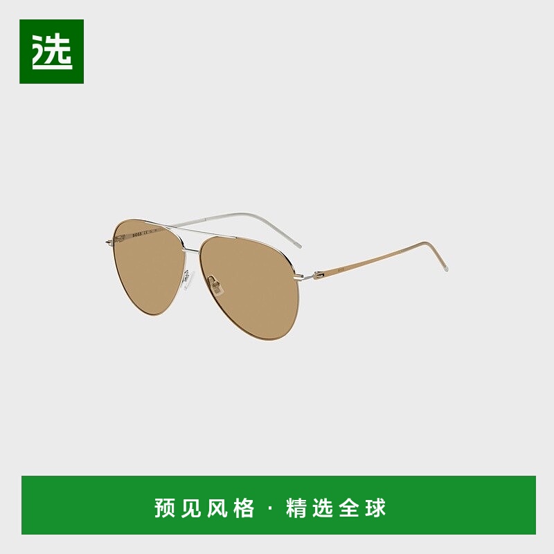 欧洲直邮HUGO BOSS雨果BOSS BLACK 骆驼牌轻质钢太阳镜