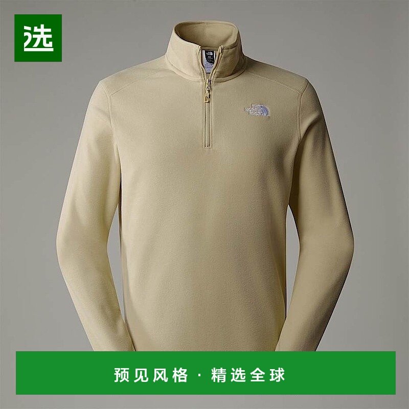 欧洲直邮北面男士 100 Glacier 全拉链羊毛衫TheNorthFace