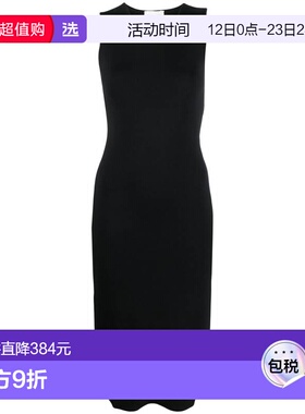 1h可退 香港直邮Parosh 女士 黑色连衣裙 D550772ROMA23013