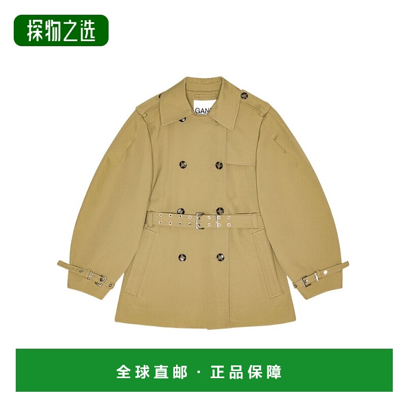 香港直邮Ganni 翻领休闲夹克 W0396户外