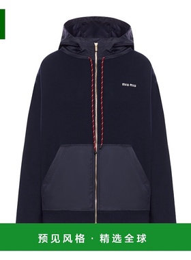 香港直邮Miu Miu 长袖连帽衫 MJL07316JZSOOO拉链