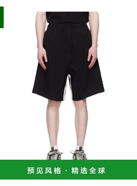 香港直邮WE11DONE 女士短裤 WDTA025719UBK SS2025 黑色 松紧腰运