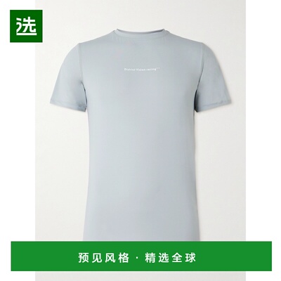 香港直邮1h可退 District Vision 男士 Aloe 徽标印花穿孔弹性针T