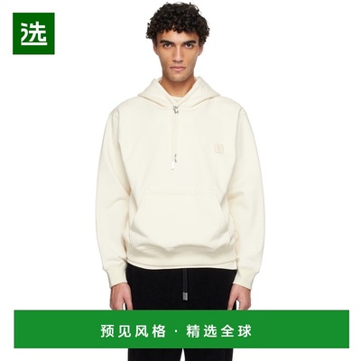 1h可退 香港直邮Wooyoungmi 吴阳米 男士 灰白色 Back Logo 连帽