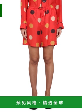 香港直邮ASPESI 女士短裤 G601M27662024 SS2023 橙色 印花系带短