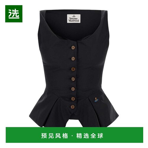 香港直邮Vivienne Westwood Square-Neck Button Down Top 150500