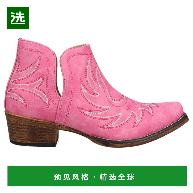 【美国直邮】Roper Ava短靴女鞋 时装靴 牛仔风格 舒适低跟粉色 0,女鞋,时装靴,淘宝优惠券,粉丝福利购,淘宝优惠卷