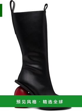 1h可退 香港直邮YUME YUME 女士 黑色 Love 高筒靴 LB0009