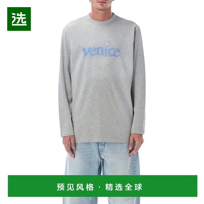 1h可退 香港直邮Erl 男士 VENICE 长袖T恤(灰色) ERLT0061