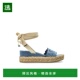 露趾坡跟凉鞋 香港直邮Jimmy Choo ARLEEWEDGE60DXOBLUEHAZENATUR