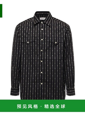香港直邮1h可退 Celine 思琳 男士 长袖衬衫 2T3610S48 black黑色