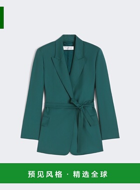 1h可退 香港直邮MaxMara 麦斯玛拉 女士 TALENTO 深色绿色夹克 25