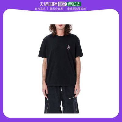 韩国直邮ISABEL MARANT24SS短袖T恤男24PTS0149HBB1N02H 01BKBLAC