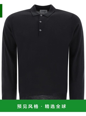 香港直邮JOHN SMEDLEY 男士针织衫 BELPERBLACK SS2025 黑色