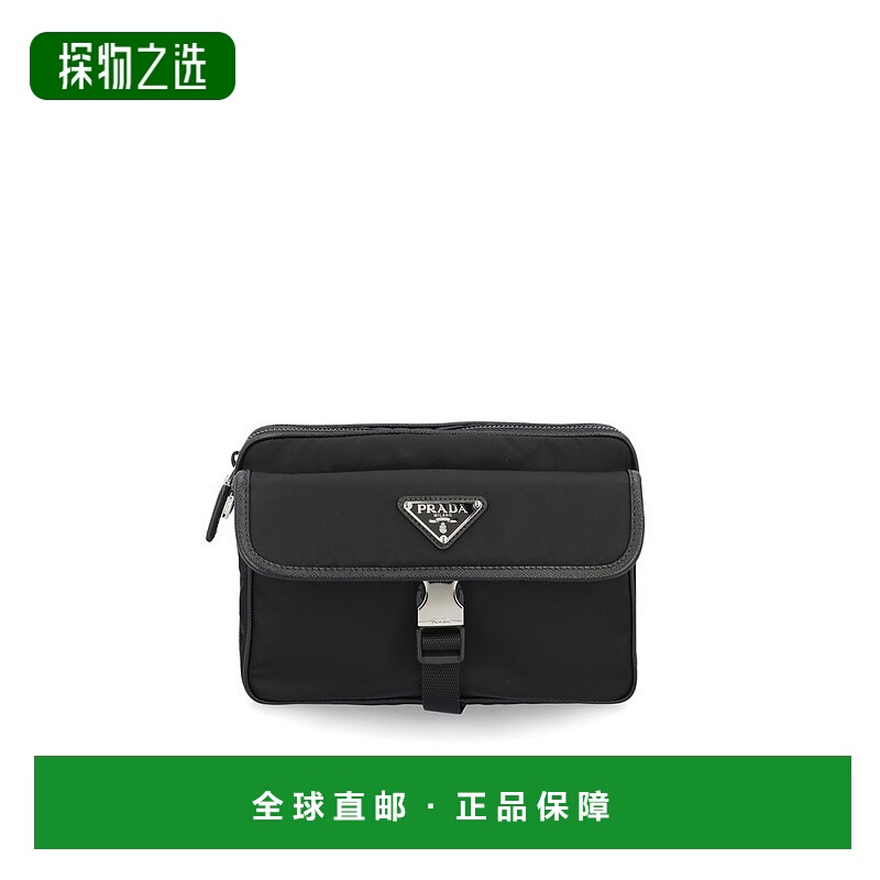 1h可退 香港直邮Prada 普拉达 男士 拉鍊斜背包 2VH133VXMP2DMH