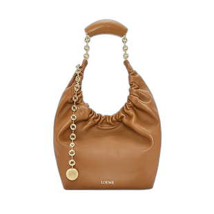 1h可退 欧洲直邮Loewe/罗意威 23新款Squeeze女士小号橡木棕小羊