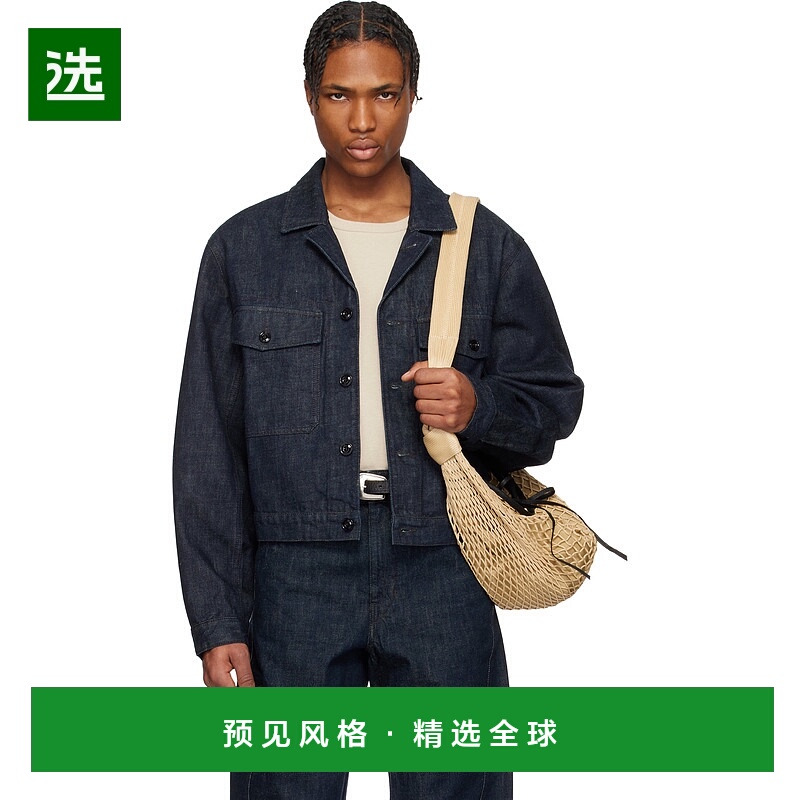 1h可退 香港直邮Lemaire 男士 蓝色卡车司机牛仔夹克 OW1142LD068