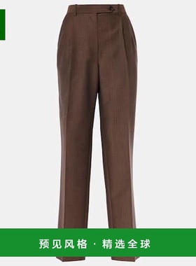 1h可退 香港直邮The Row 女士 Norbert 马海毛羊毛直筒长裤女装